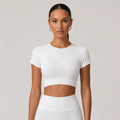 Flow Seamless Crop Tee