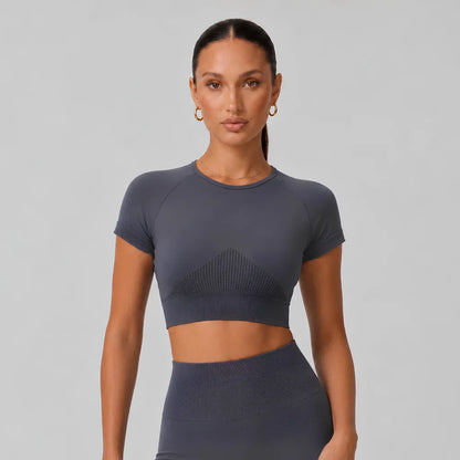 Flow Seamless Crop Tee