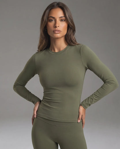 Essential Long Sleeve - Moss Green